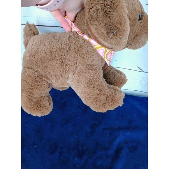 Hug Me Walgreens Dog With Bandana Brown Puppy Stuffed Plush Toy 11 Inch Soft - Picture 3 of 11